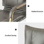 Gray Faux Leather Riccardo Office Chair