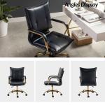 Navy Faux Leather Riccardo Office Chair