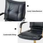 Navy Faux Leather Riccardo Office Chair