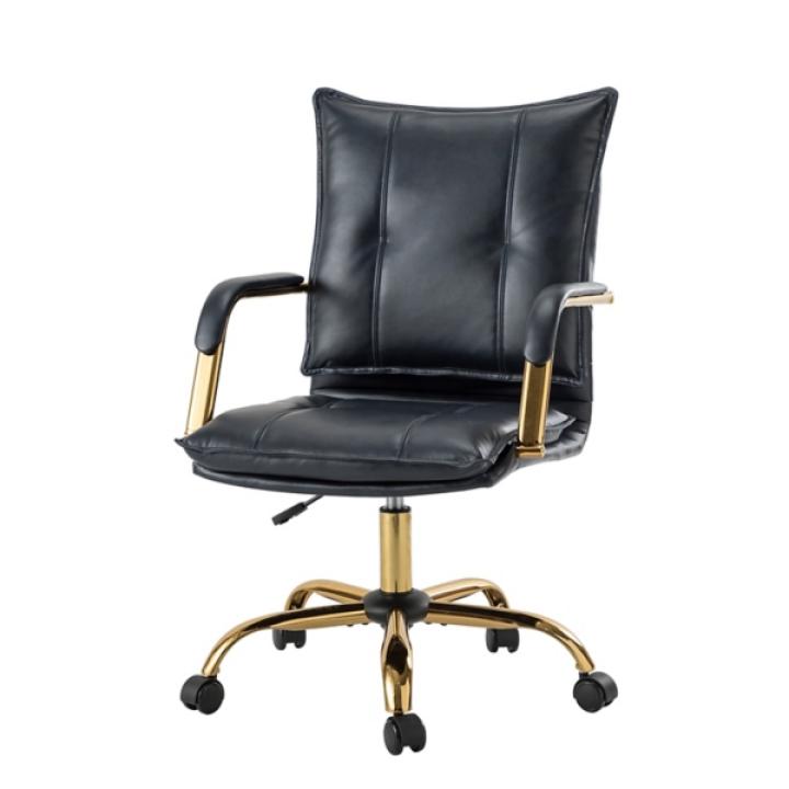 Navy Faux Leather Riccardo Office Chair