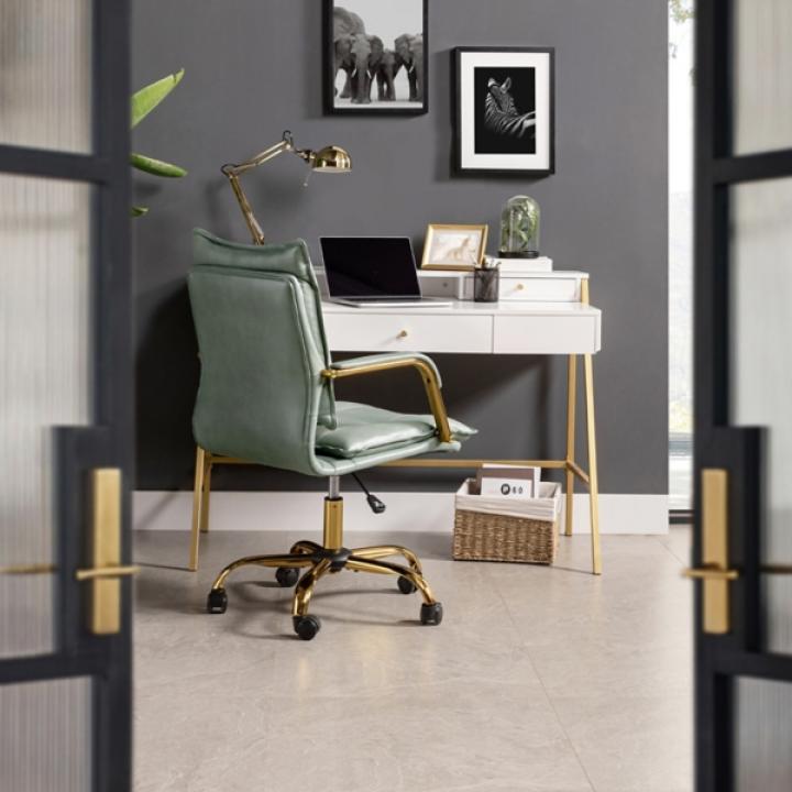 Sage Faux Leather Riccardo Office Chair