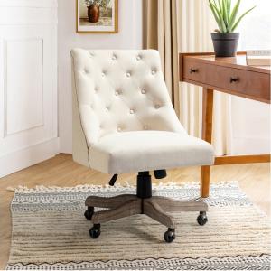 Beige Upholstered Jovita Office Chair
