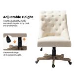 Beige Upholstered Jovita Office Chair