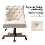Beige Upholstered Jovita Office Chair
