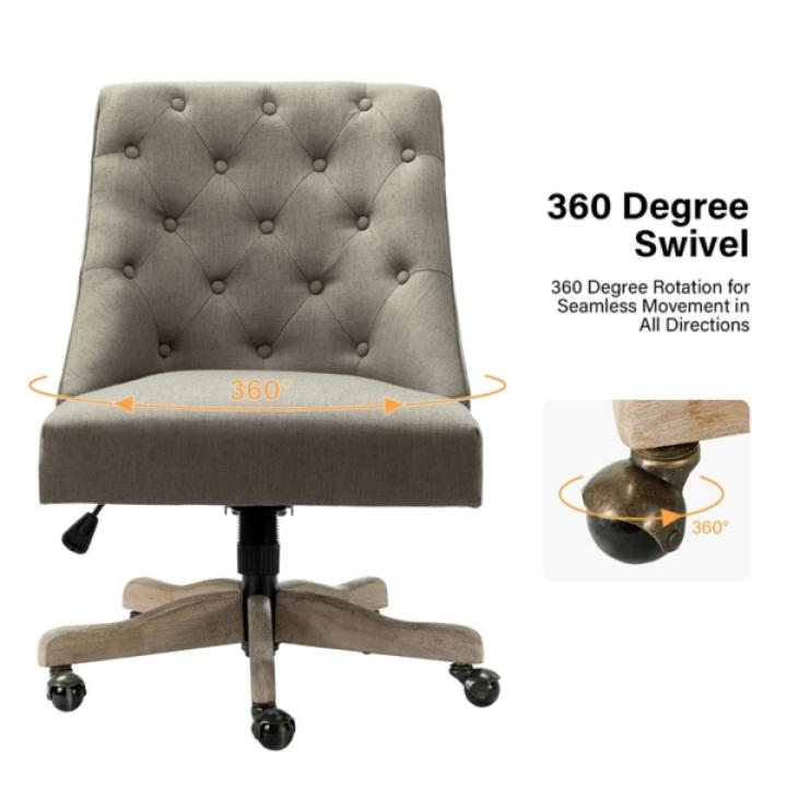 Truffle Upholstered Jovita Office Chair
