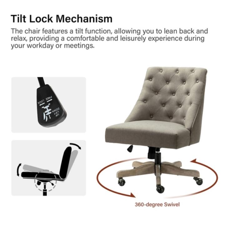 Truffle Upholstered Jovita Office Chair