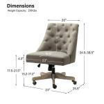 Truffle Upholstered Jovita Office Chair