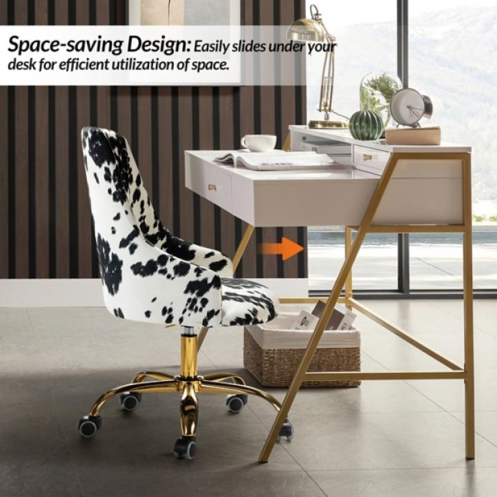 Animal Print Upholstered Arce Office Chair