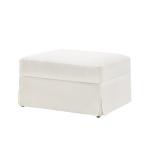 Ivory Upholstered Kimberly Storage Ottoman