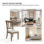 Walnut Brown Geraldo Dining Chairs, Set of 2