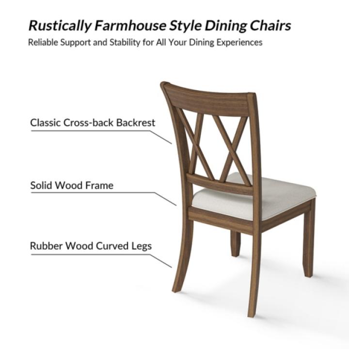 Walnut Brown Geraldo Dining Chairs, Set of 2