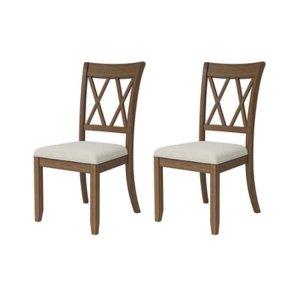 Walnut Brown Geraldo Dining Chairs, Set of 2