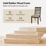 Walnut Brown Transitional Dining Chairs, Set of 2